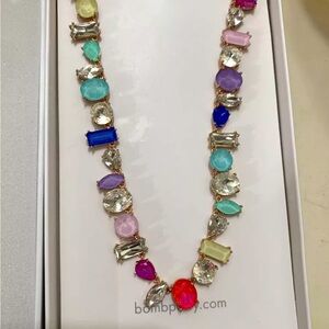 Bomb Party Jewel Candy Necklace, “The Calista” in Rose Gold Plating